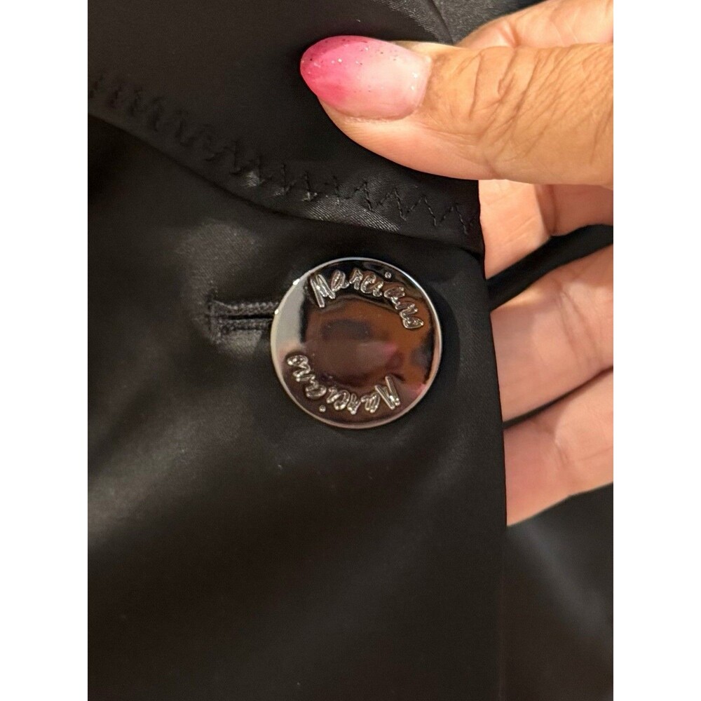 Marciano Women Black Noir Tuxedo Blazer NWT Size 10 Shawl Lapel Flare Back $278 - Picture 5 of 16